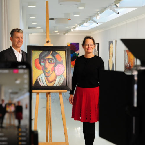 پرتره "زن با گلی در موهایش" نقطه عطفی در آثار یاولنسکی